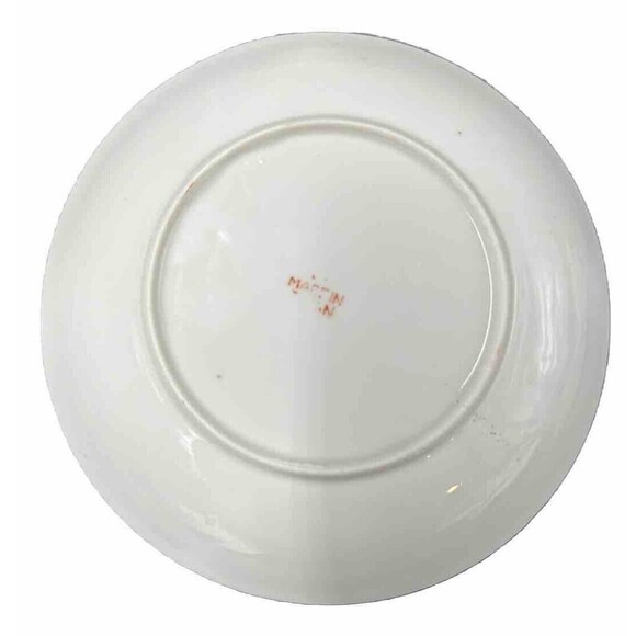 Vintage Japanese Lusterware 4 Teacups and 6 Saucers Set Iridescent Hand Painted - Picture 11 of 16